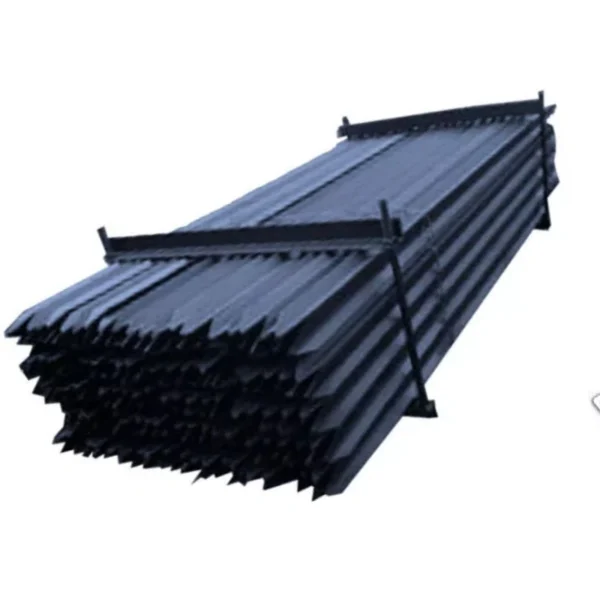 100 x Y Picket Black Steel Fence Posts – 1650mm Star Droppers