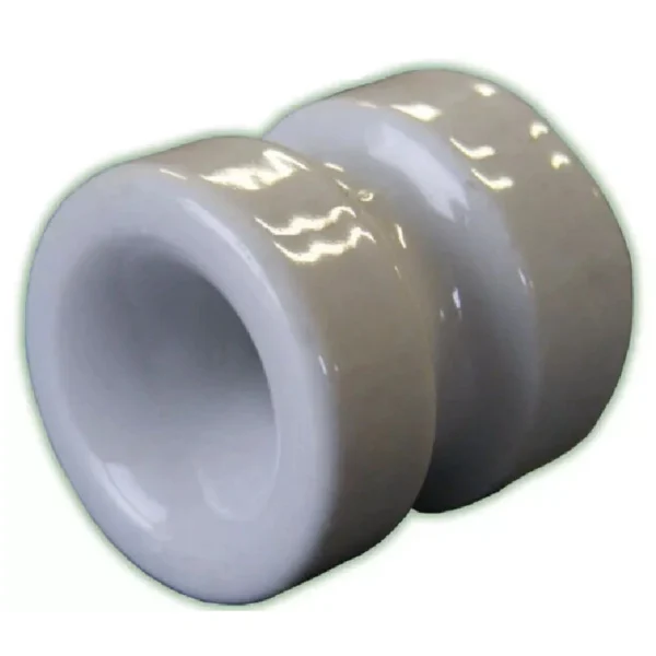20 x Porcelain Reel End Strain Insulators for Electric Fence – Strong & Fire Resistant