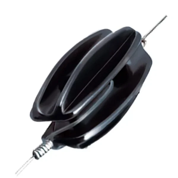 25 x Black Electric Fencing End & Corner Insulators for Tape & Cord