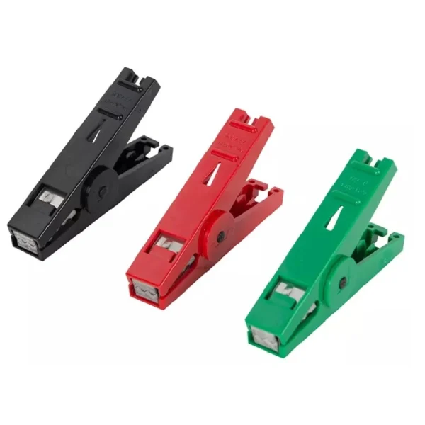 2x Green Alligator Clip Fence Clips – Electric Fence Connection