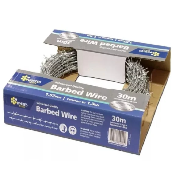 30m Barbed Wire Handy Pack Carton 1.57mm Fencing Wire
