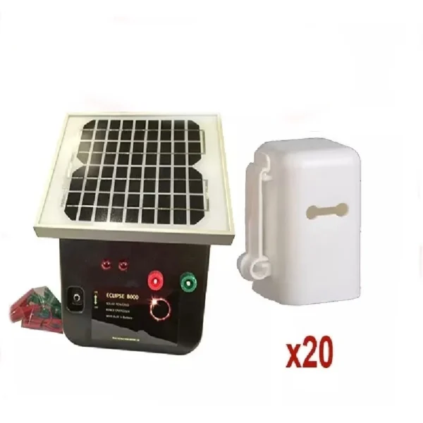 8km Solar Eclipse 8000 Electric Fence Energiser – Thunderbird