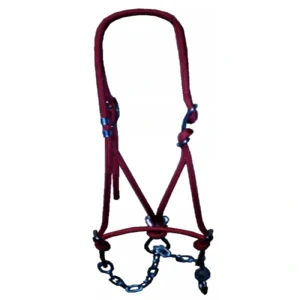 Heifer Blue Hackamore Rope Halter Show Grooming & Farm Harness