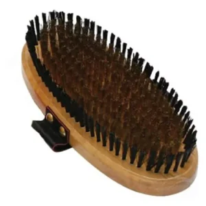 Military Grooming Brush – Hard Bristle Horse & Equine Show Grooming Tool