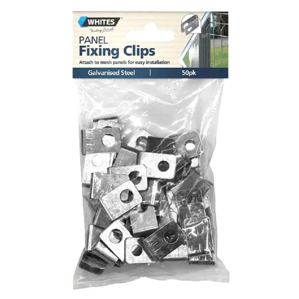 50 Wire Fixing Clips – Fencing & Mesh Panel Strainer Clips